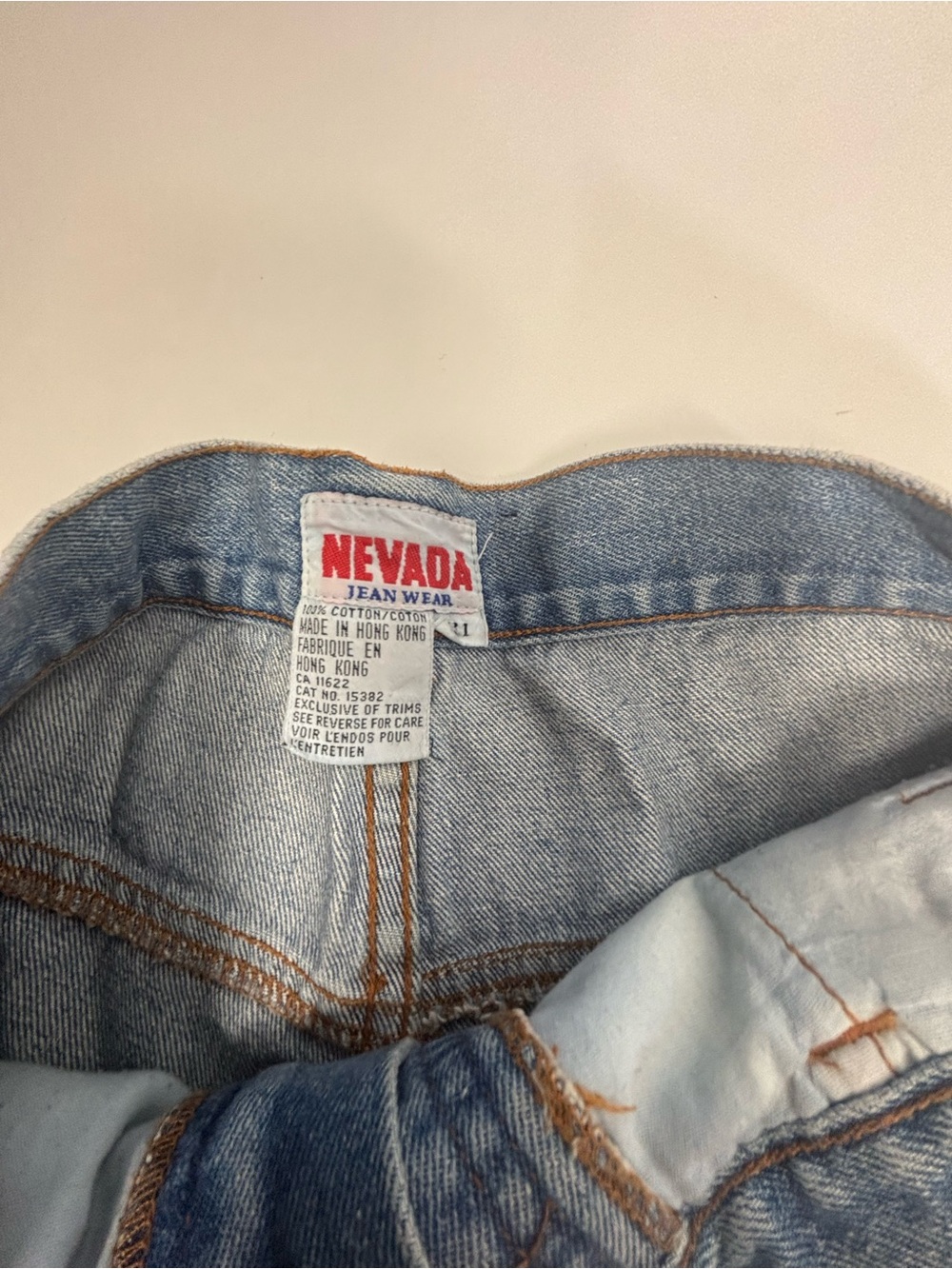 1980s Nevada Vintage high-waisted ribcage western cowgirl denim jeans size 31 - Picture 5 of 10